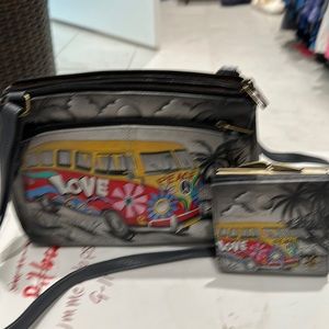 Cross body purse and wallet